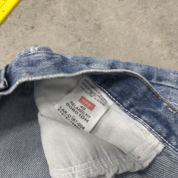 Wrangler Relaxed Fit Denim‎ Shorts Men's 40 100% Cotton 60601dh 9" Inseam Y2K - Picture 3 of 5